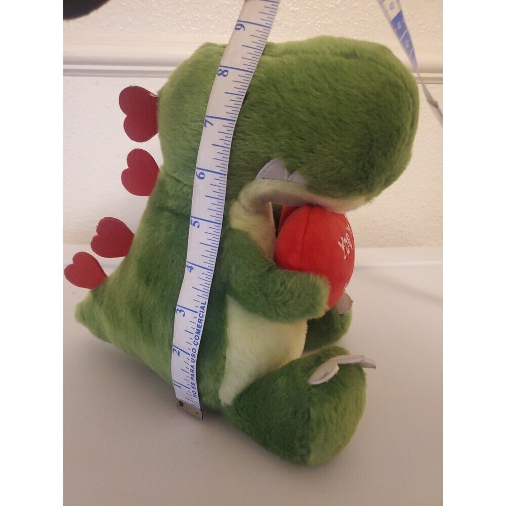 Aurora Green Dinosaur Plush Hearts You're One in‎ a Million 9 Inch Stuffed - Picture 13 of 16